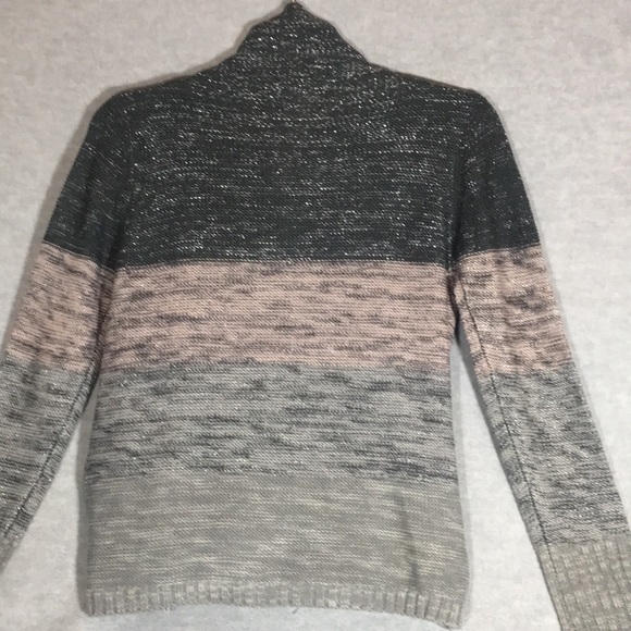 KNOX ROSE Boho Bohemian Festival Waterfall Cardigan Metallic Threads w/Fringe - Picture 2 of 16